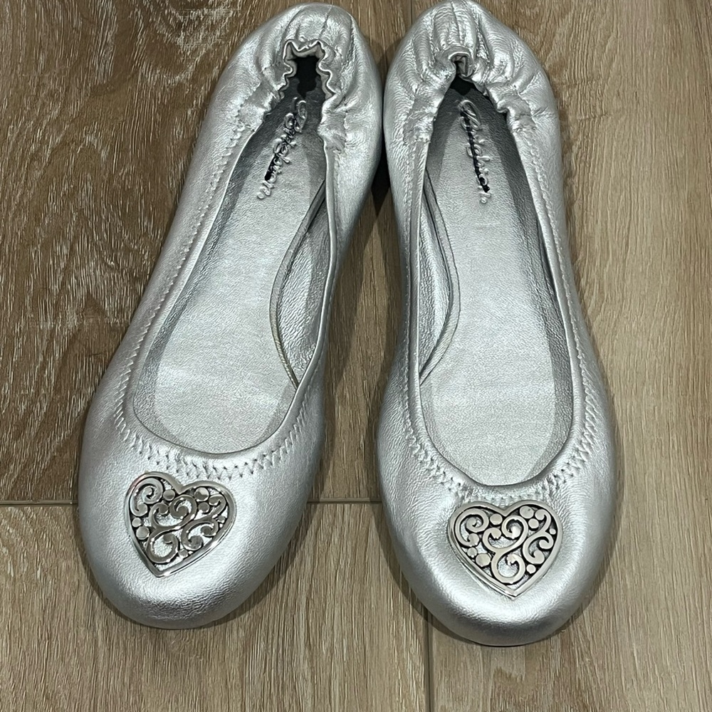 Brighton Silver Flats with Heart Accent